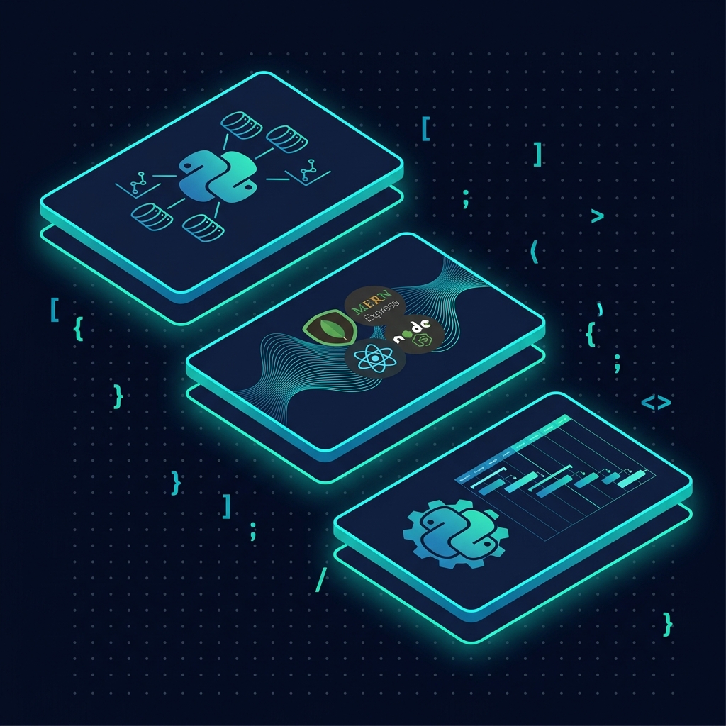 Technical project cards visualization